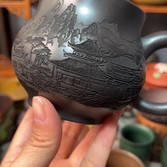 紫砂茶杯宜兴紫砂杯