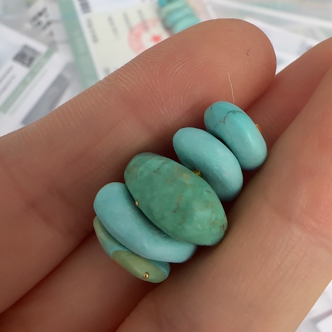 绿松石珠宝半成品未镶嵌