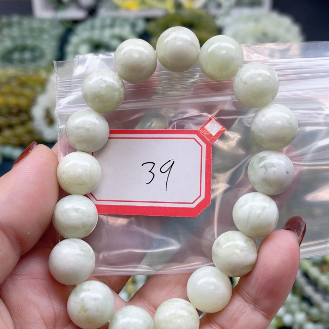 未镶嵌蛇纹石玉手串