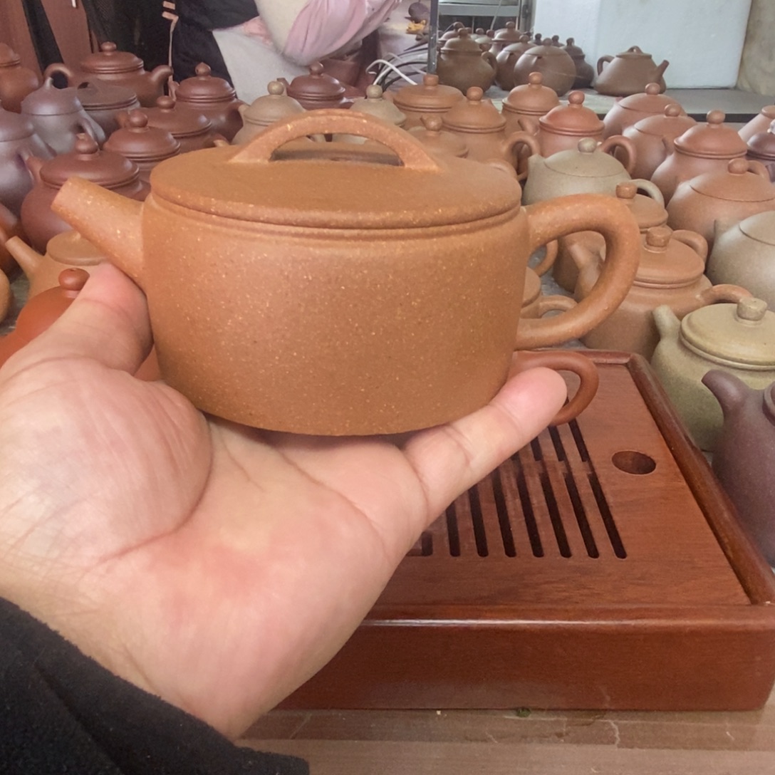 F***℡紫砂茶壶青降零添加汉瓦壶170 cc