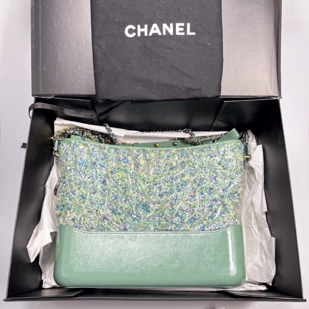 95新 Chanel/香奈儿 复燃精选/限量款中号编织流浪包