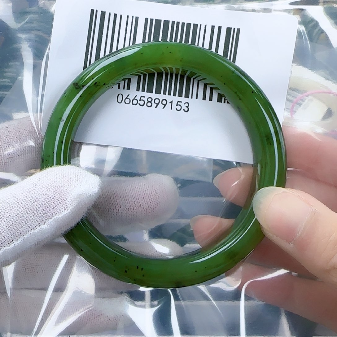 和田玉（碧玉）手镯未镶嵌59