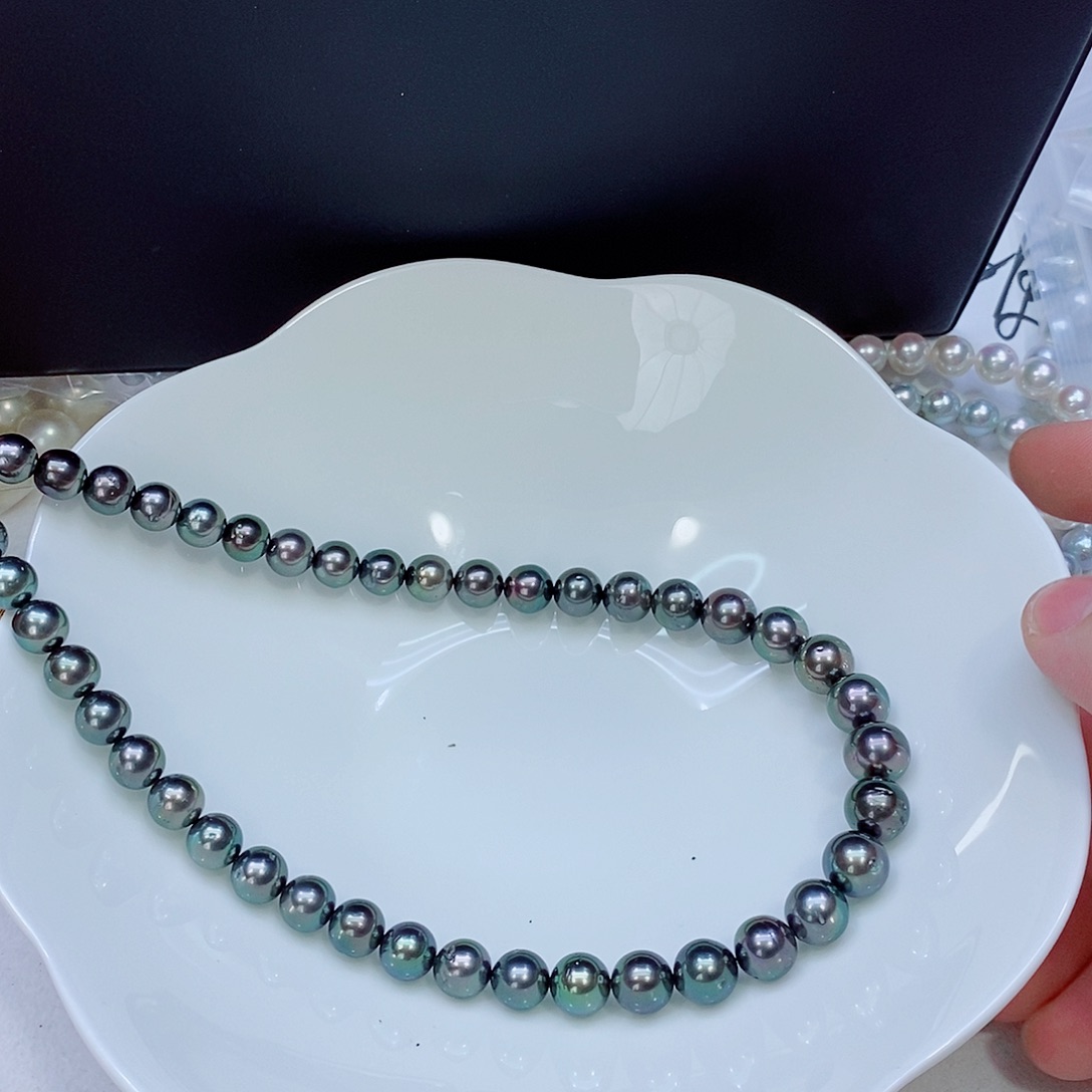 海水珍珠颈饰银S925镶嵌