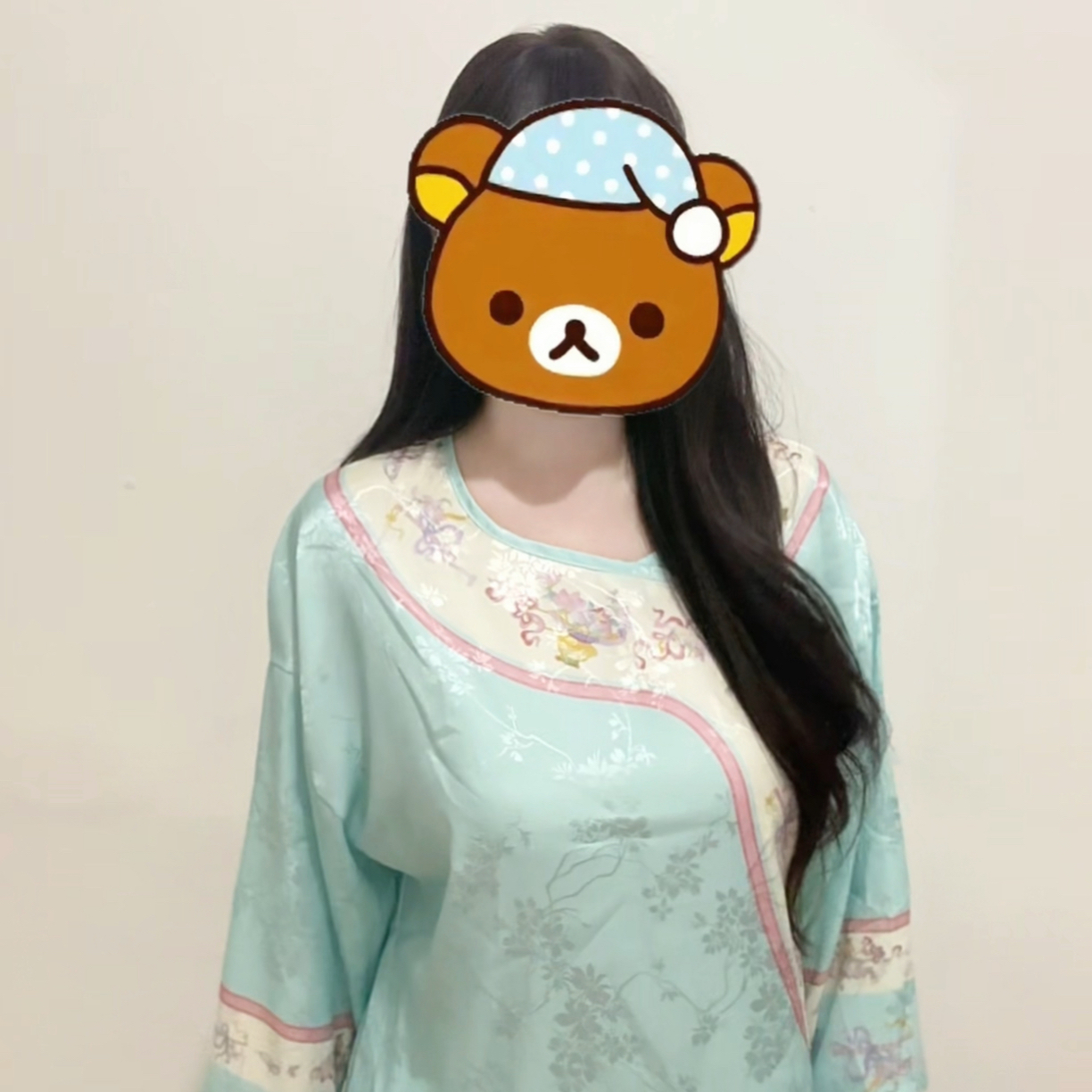 国风格格冰雪丝大码250斤甜风睡衣套装家居服