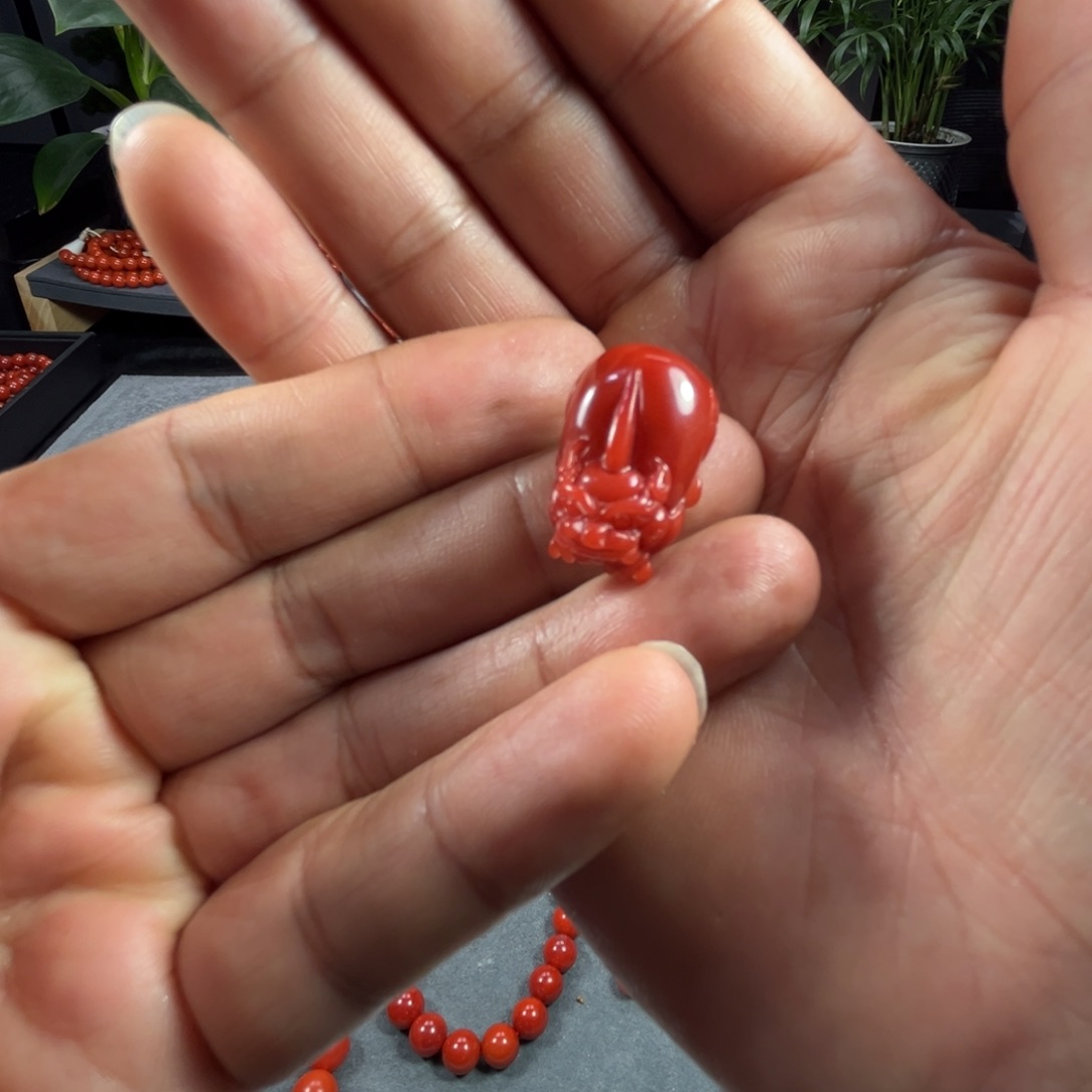 南红玛瑙手链未镶嵌梅*恼