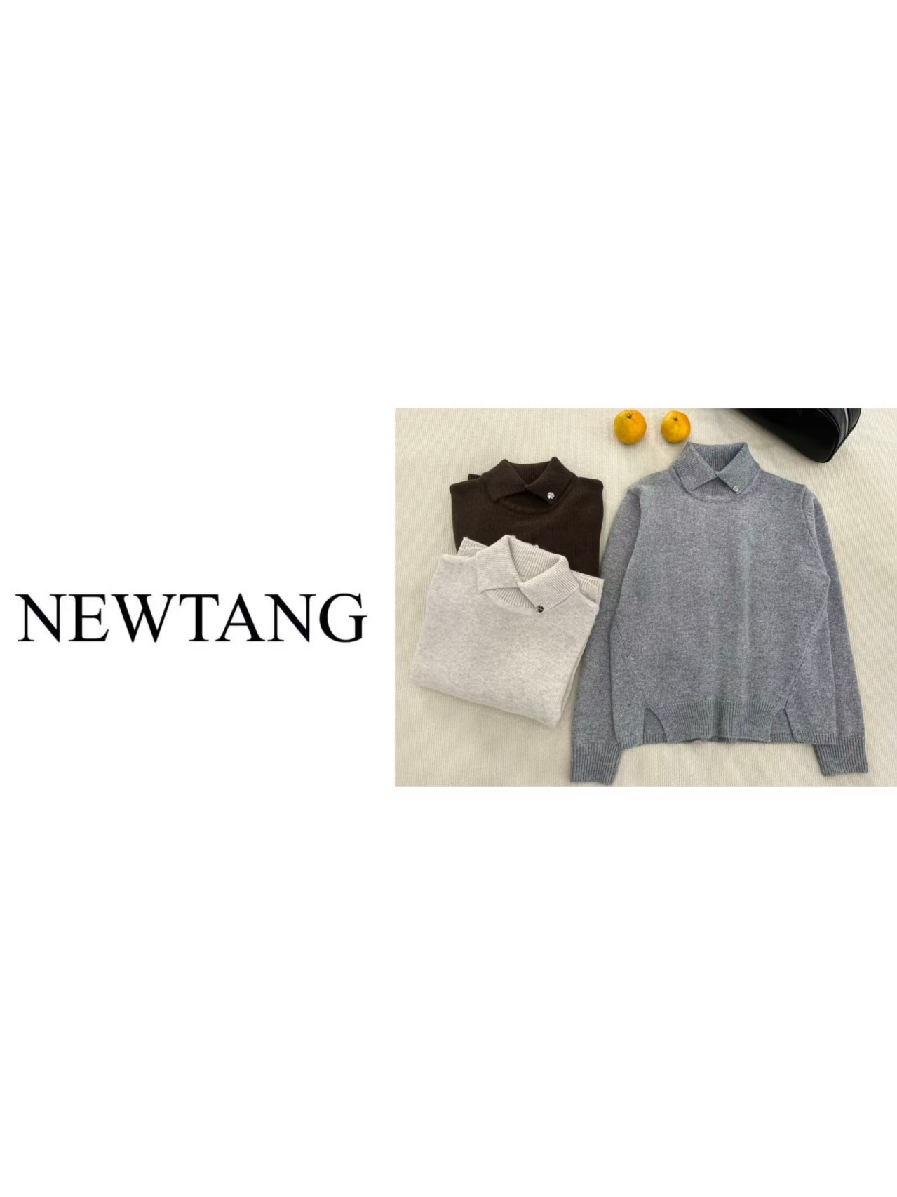 【冬日】1169时尚气质显瘦毛衣百搭针织慵懒上衣