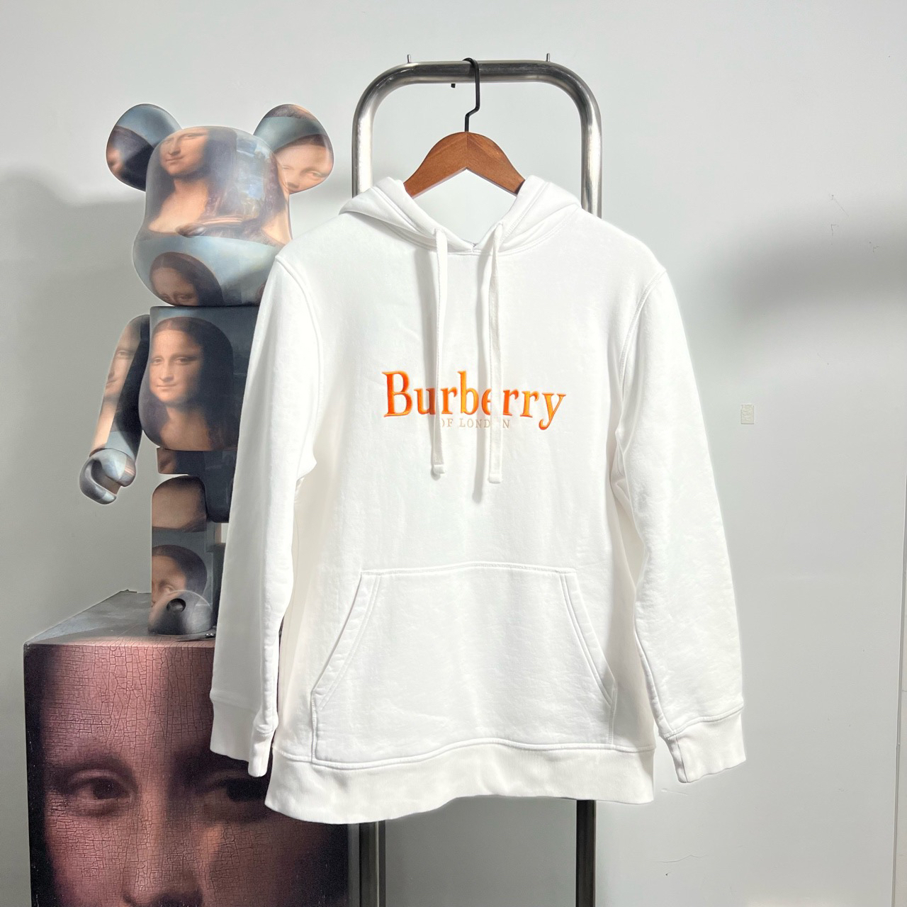 99新 BURBERRY/博柏利 99新BURBERRY刺绣帽衫M码胸围55衣长66