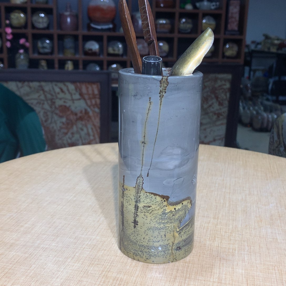 紫砂广西国画石，收藏观赏