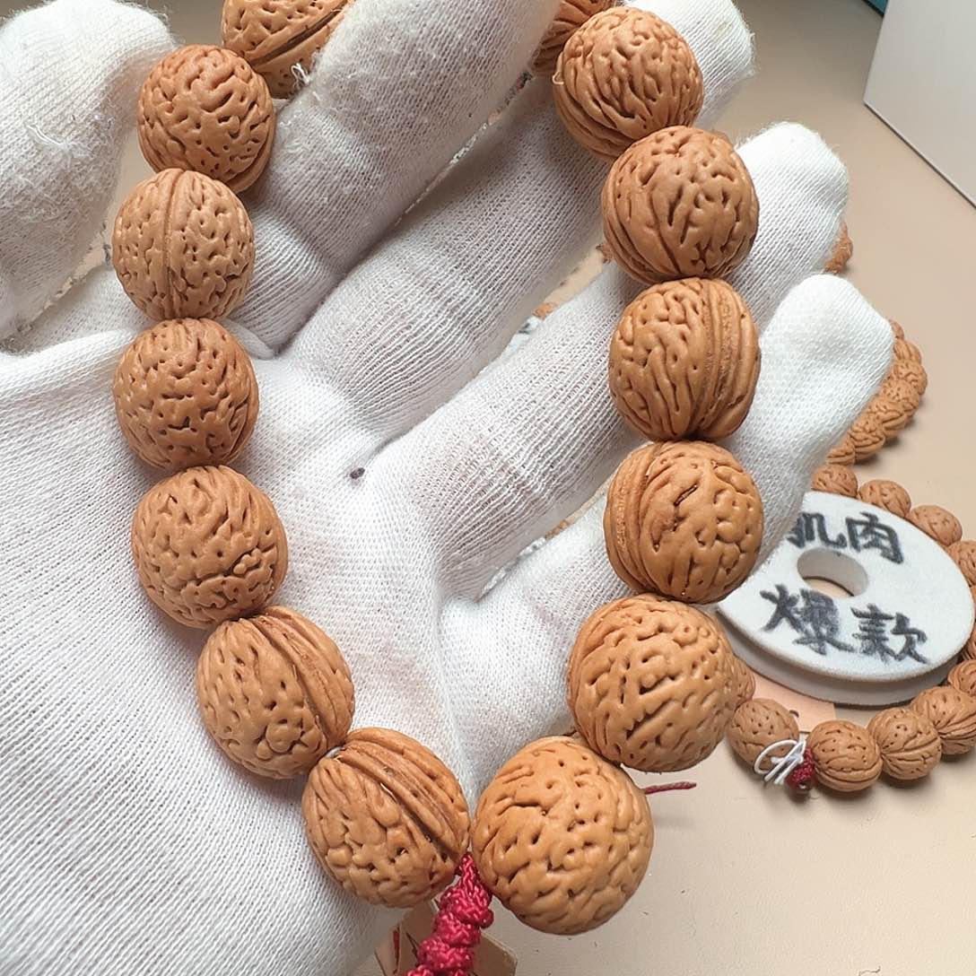 @***)手串桃核1.7老型桶珠