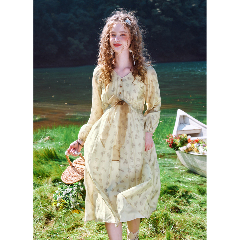 【王雪糕专属】菀壹夏季新款碎花连衣裙Q56269321