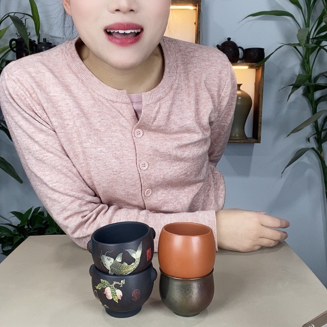 M****y建水紫陶主人杯4只