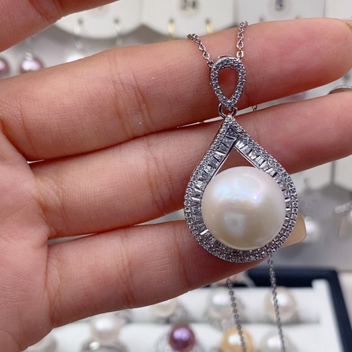 淡水珍珠吊坠(赠链)未镶嵌14➕