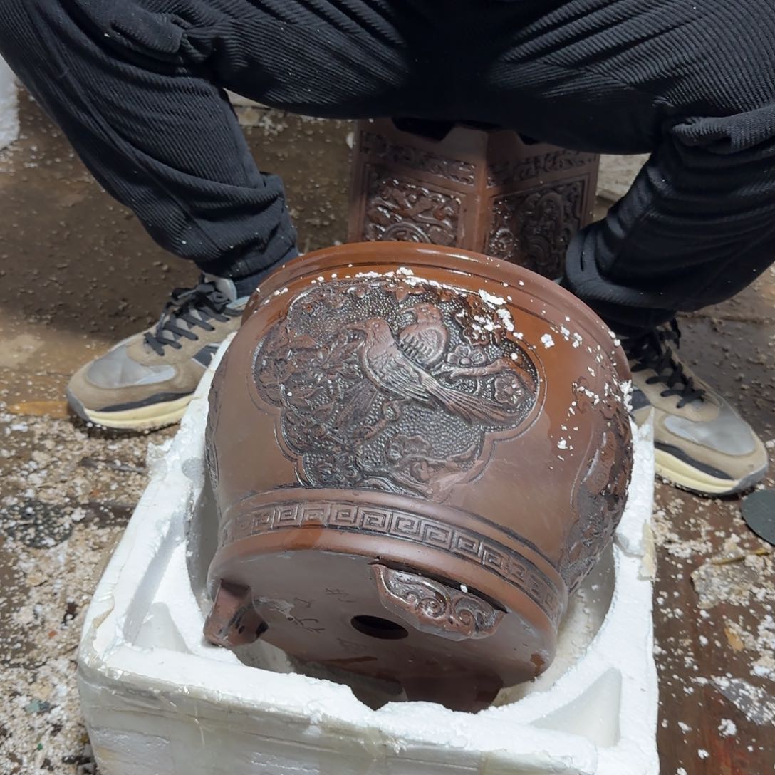 紫砂花盆口径20.15口径