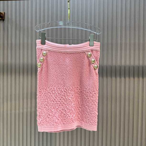 2266 三粒扣半身裙