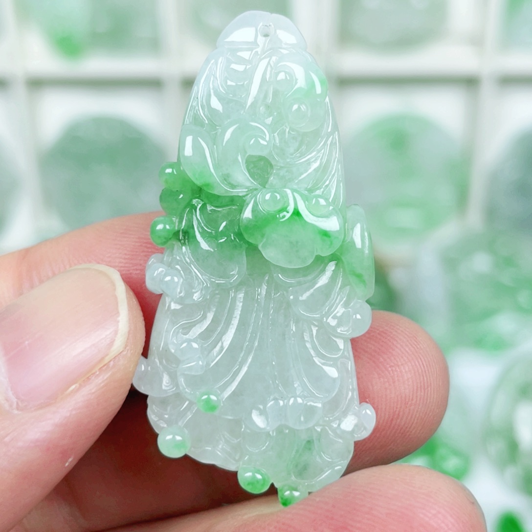 翡翠未镶嵌吊坠(不含链)