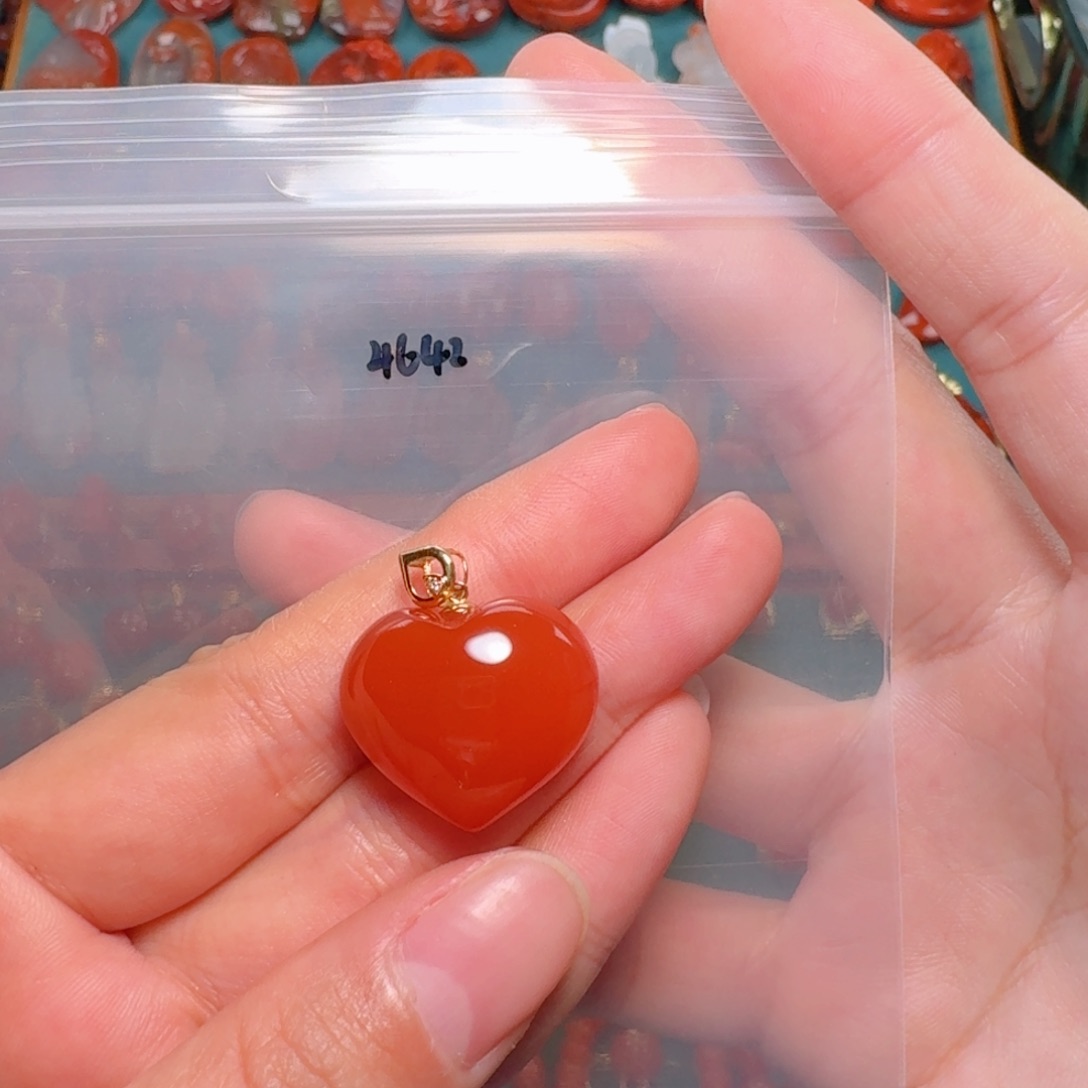 南红玛瑙南红18K金镶嵌