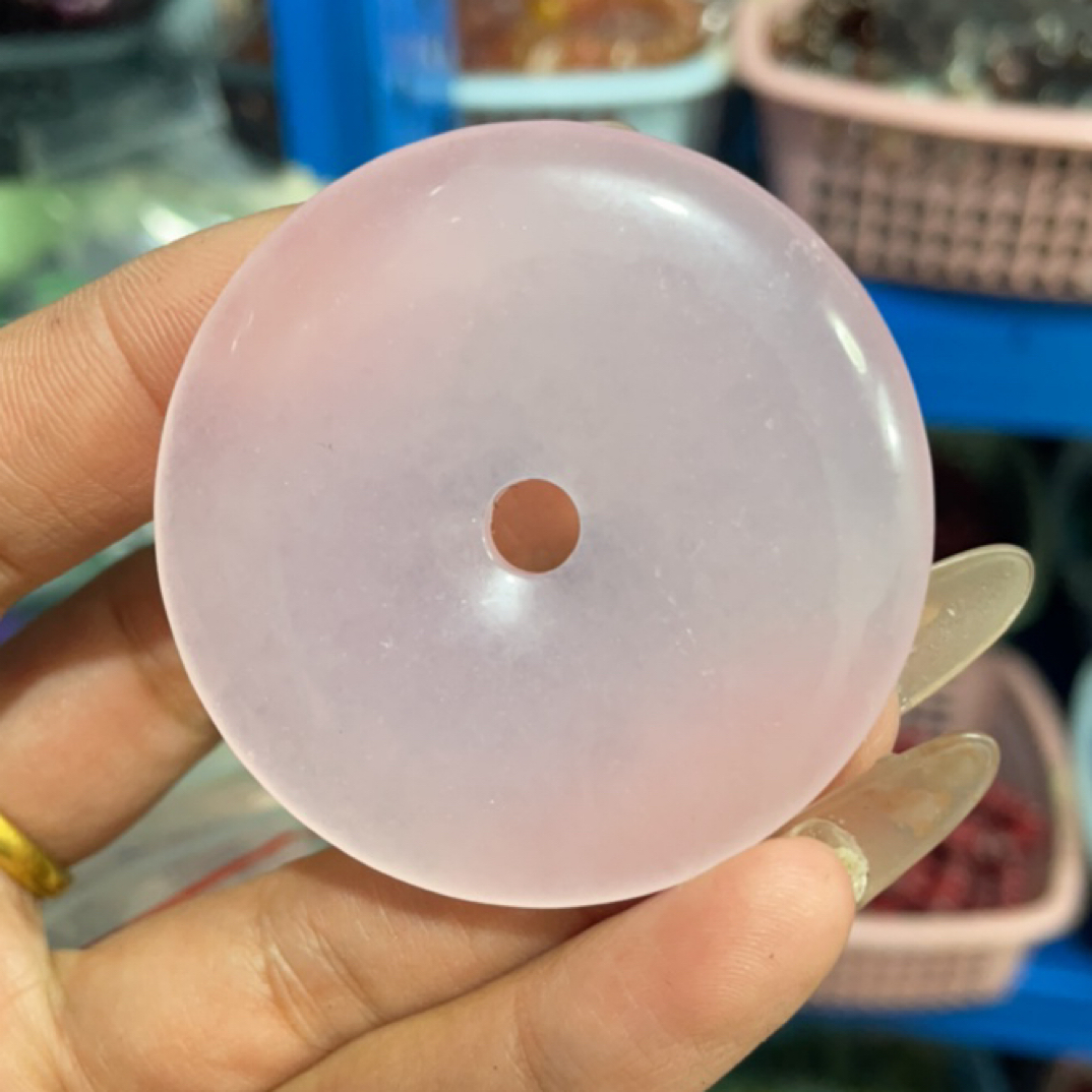  278  冰粉平安扣吊坠牌