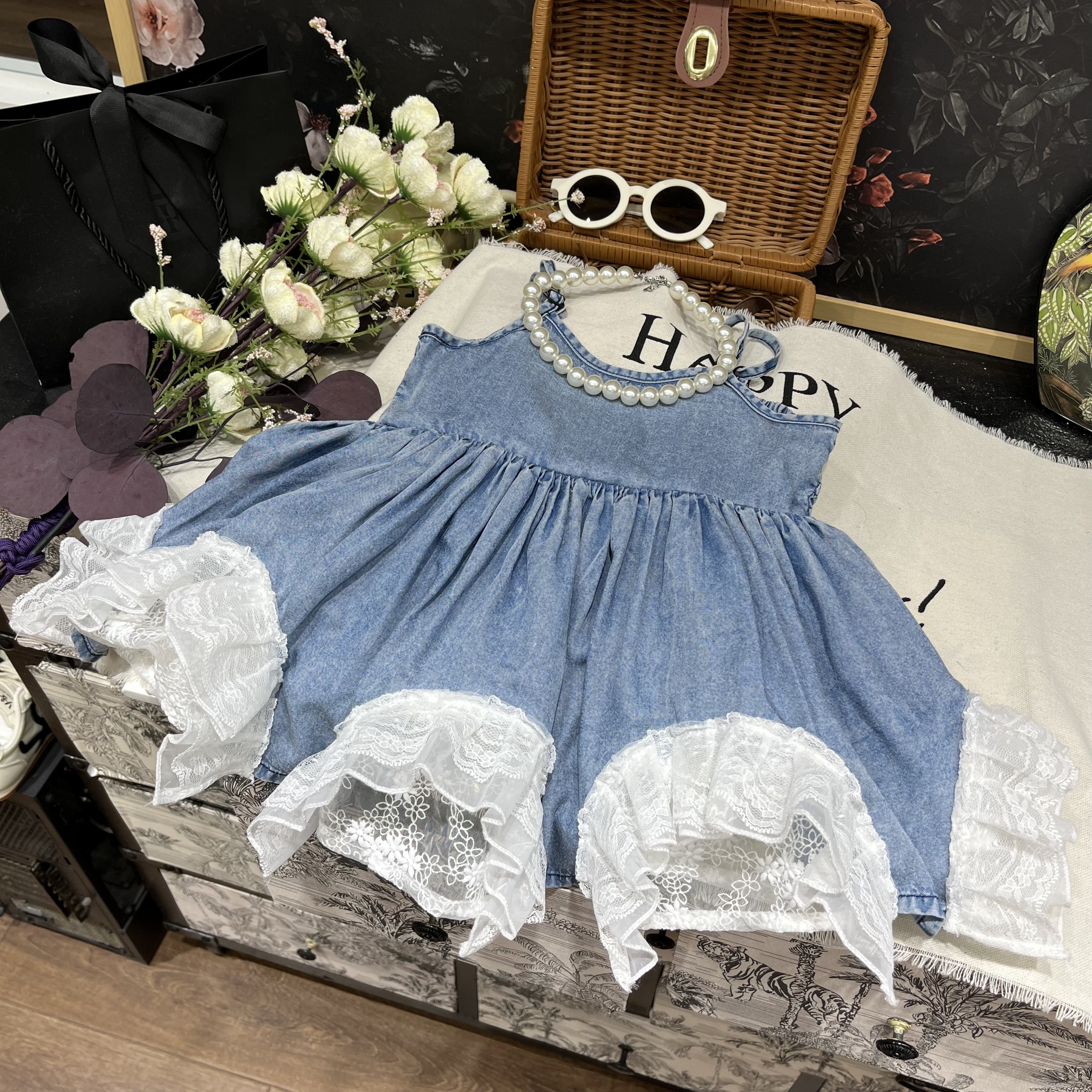 25新款夏季半身裙女连衣裙吊带宝宝裙子童装少女风女童25L316