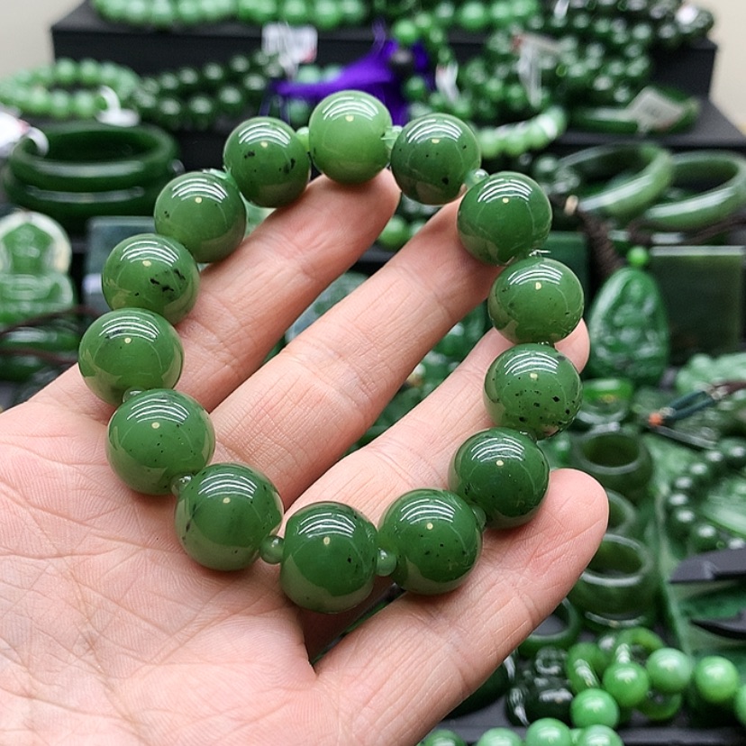 【闪购商品】和田玉（碧玉）手链未镶嵌