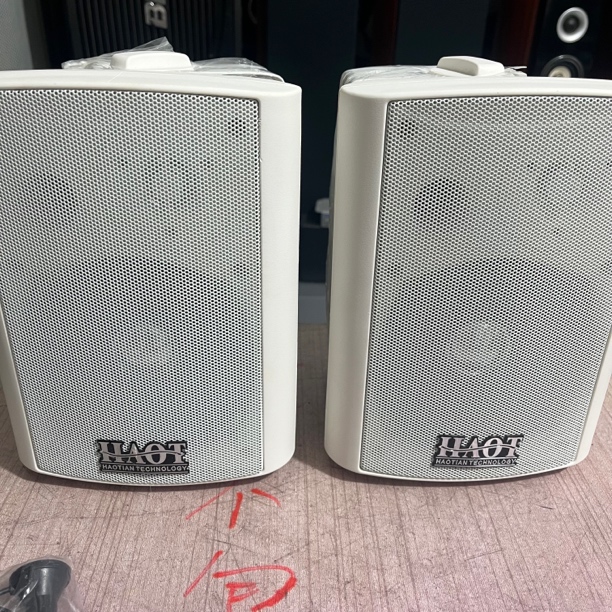 准新品  白色5寸有源一对 不包邮