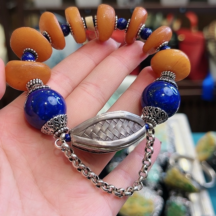 琥珀手链未镶嵌手链