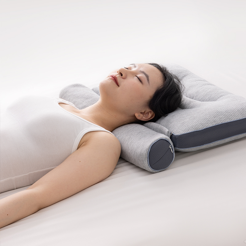 多喜爱美眠康牵引枕头护颈椎助睡眠枕芯单只装科学分区成人家用sc