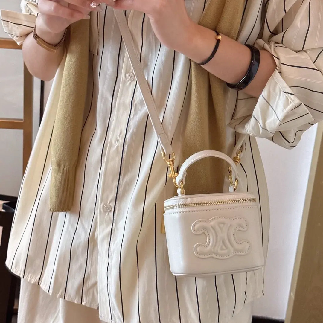 蔚蓝/凯旋门 白金 mini vanity 盒子包