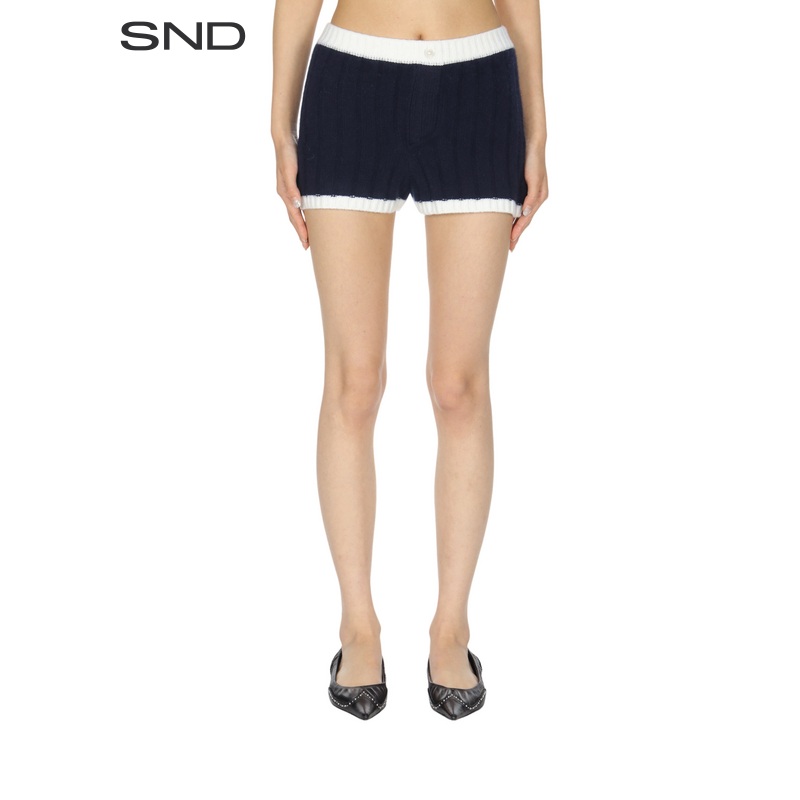 SND【IMMI 设计师品牌】SND AW25 宽罗纹短裤