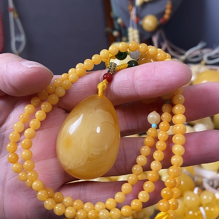 琥珀未镶嵌裸石水滴