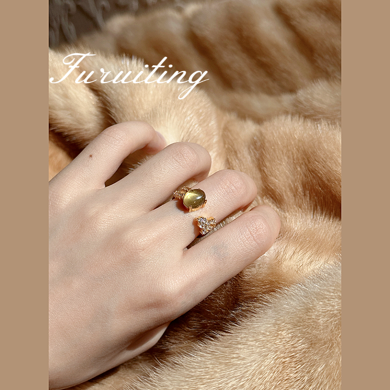 合金戒指 【FURUITING高定】  黄水开口戒