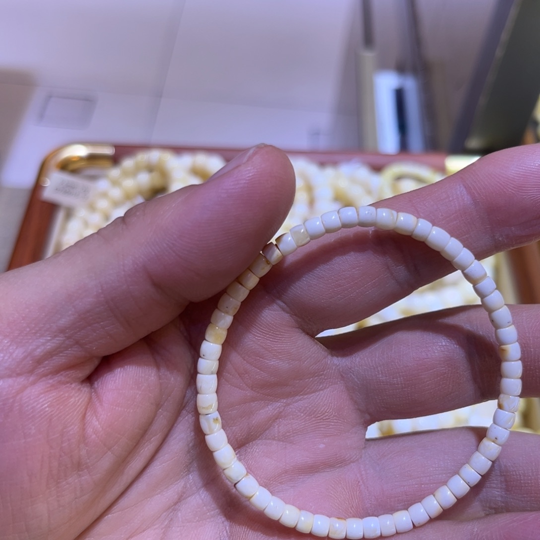 琥珀未镶嵌手链蜜蜡隔片
