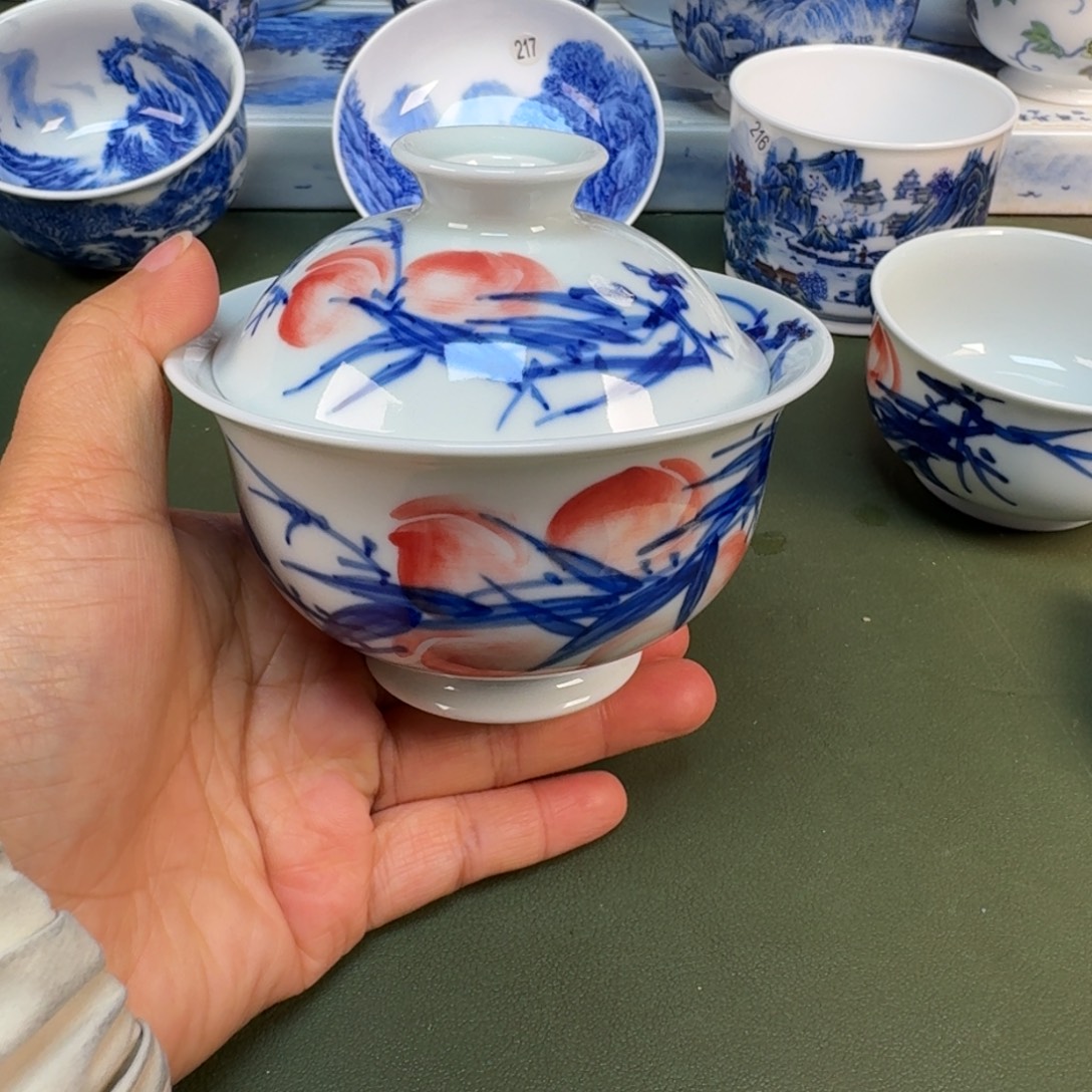 陶景德镇纯手绘茶具圆圆210