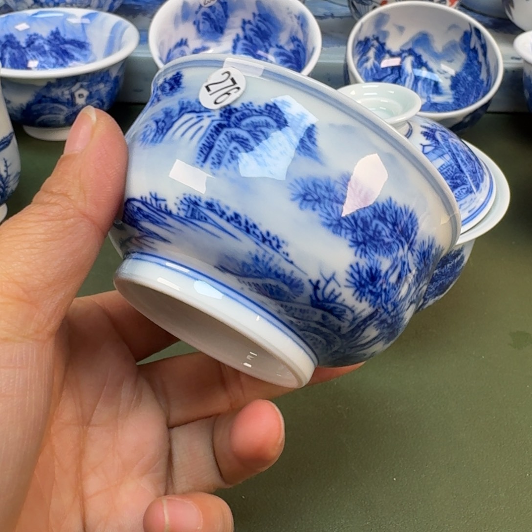 陶景德镇纯手绘茶具圆圆276