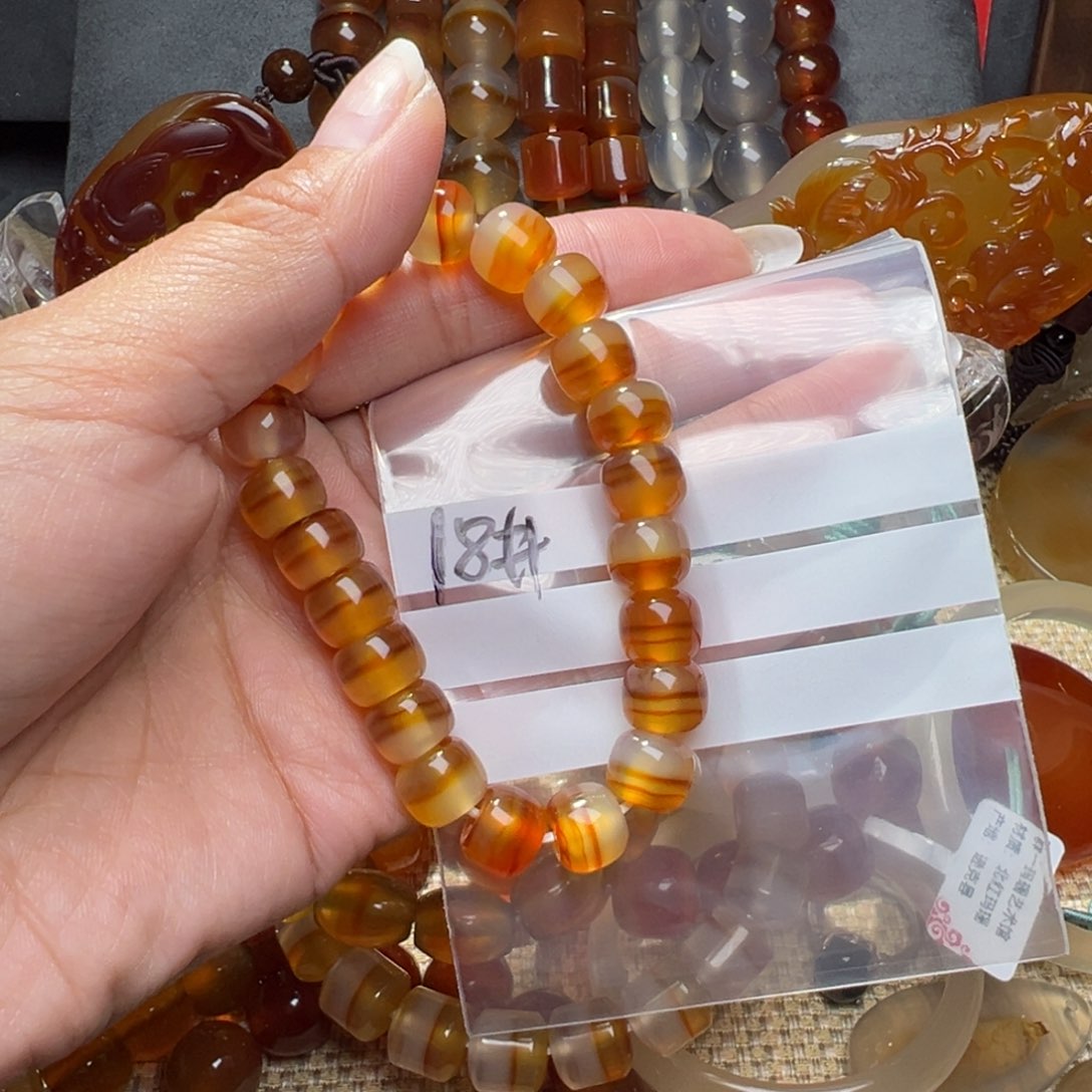 玛瑙/玉髓合金颈饰开****618