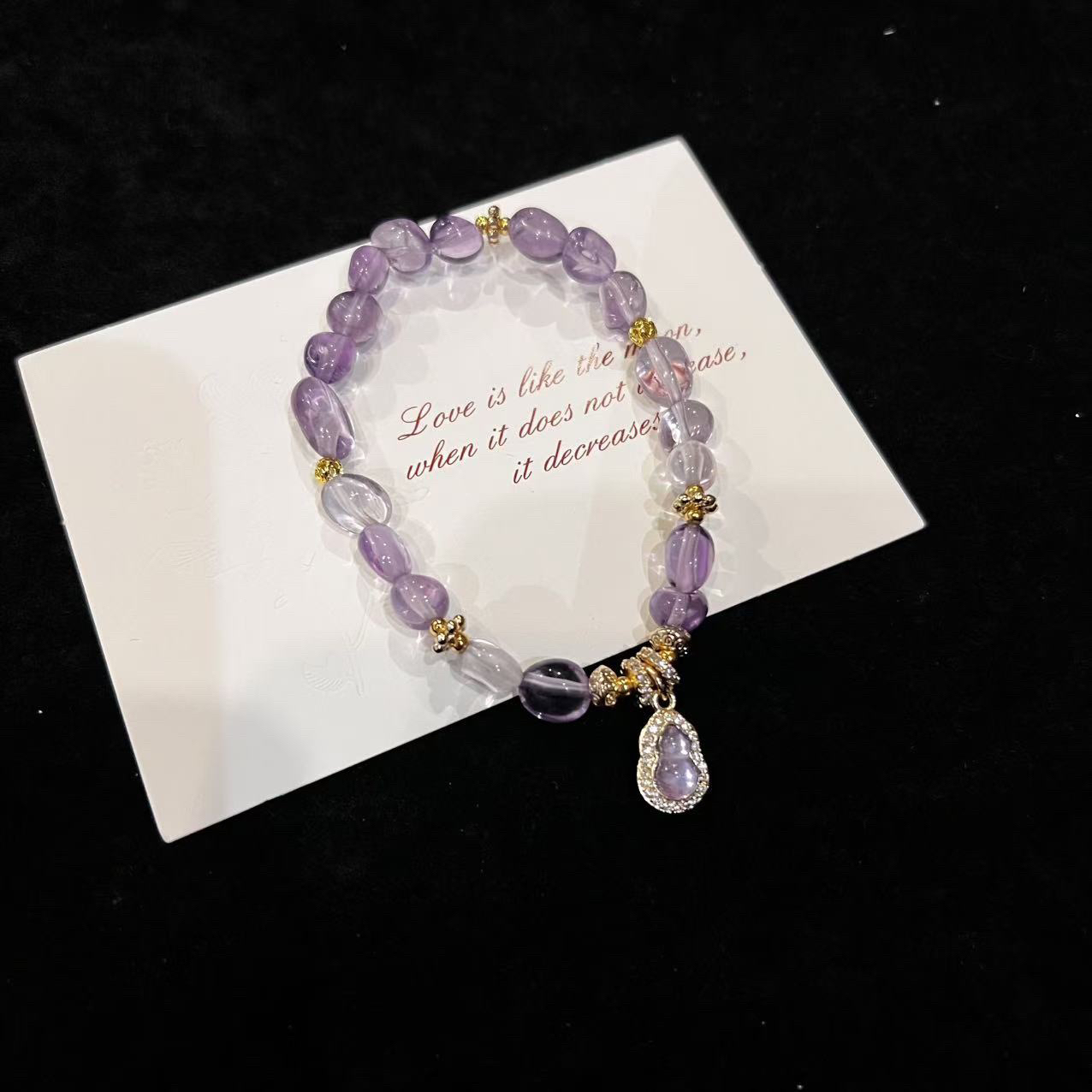 F387 7mm紫水随行设计款手串 多样性发一