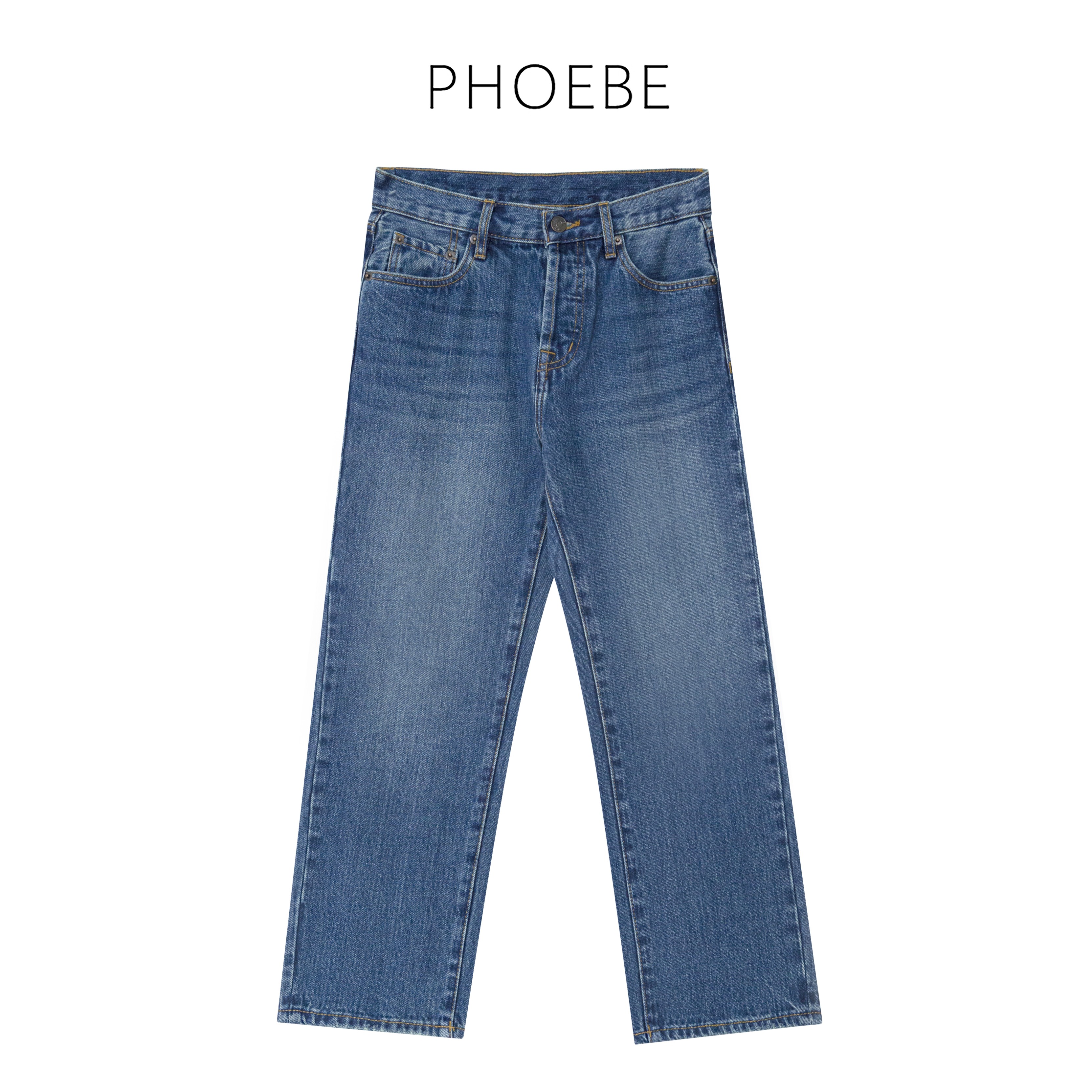 惊喜【万精油】PHOEBE叶姐 row家休闲裤焊在腿上牛仔裤H50907036E