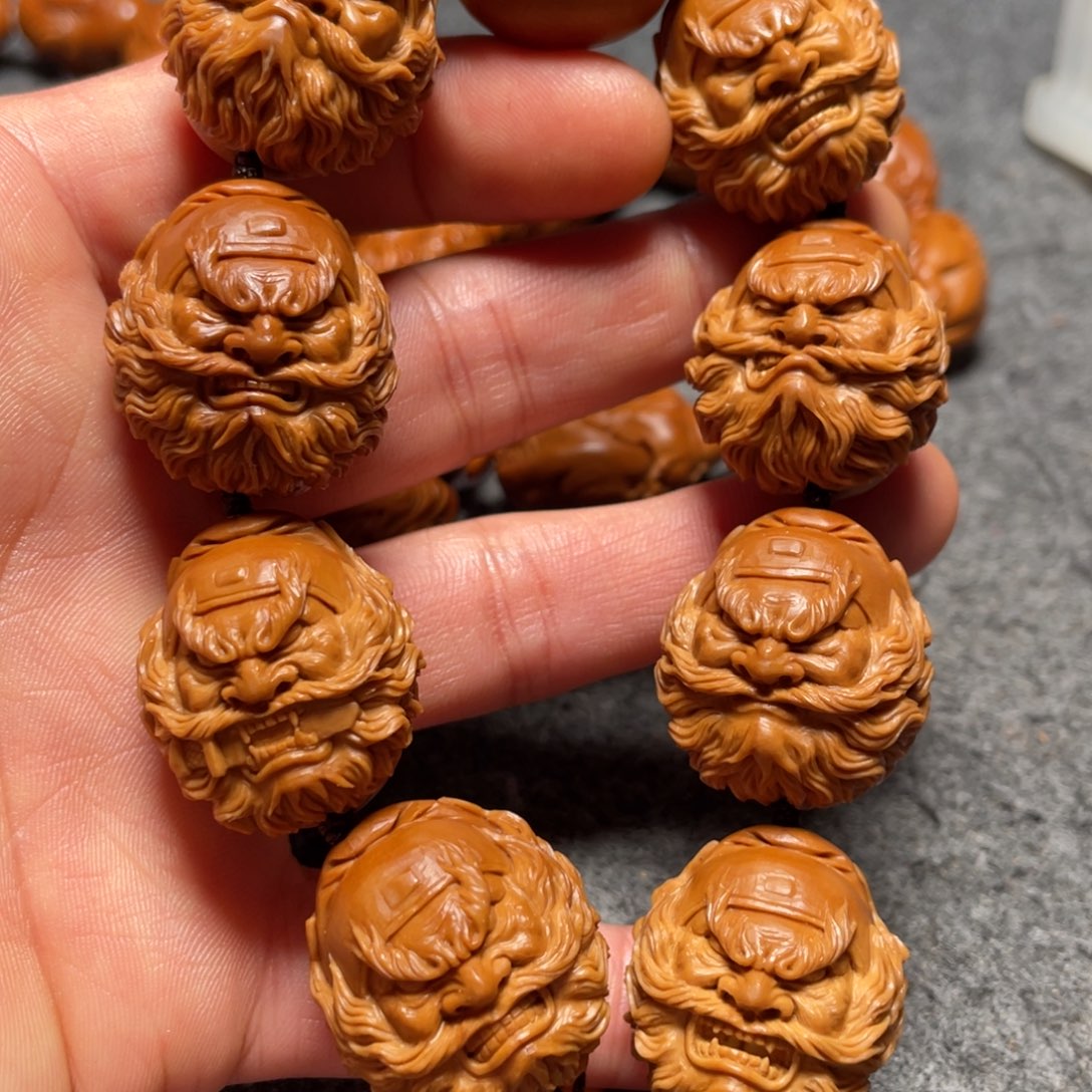 橄榄核手串/手链年**羽钟馗