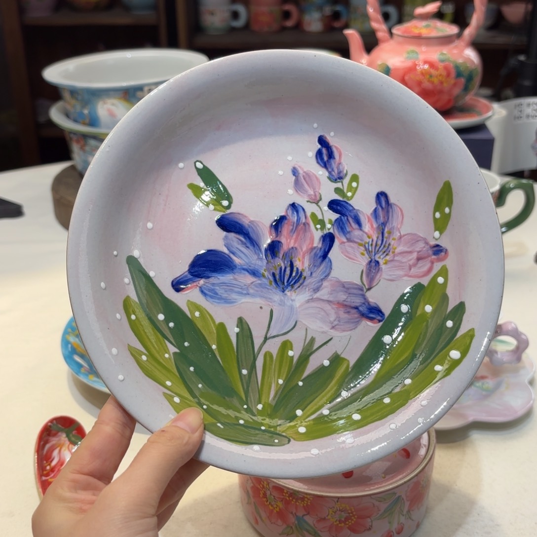 景德镇手绘高温釉下彩陶瓷茶具