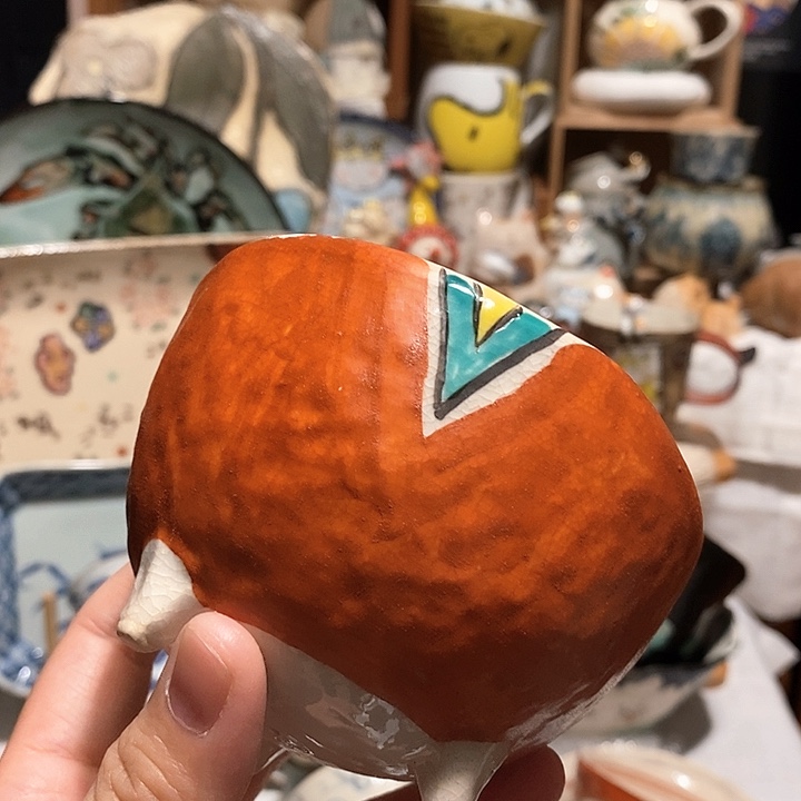 搪瓷赤绘茶杯茶碗