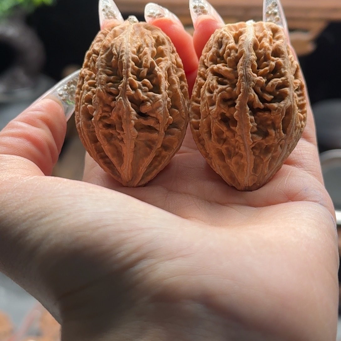 文玩核桃把件关东木子楸百核94花皮