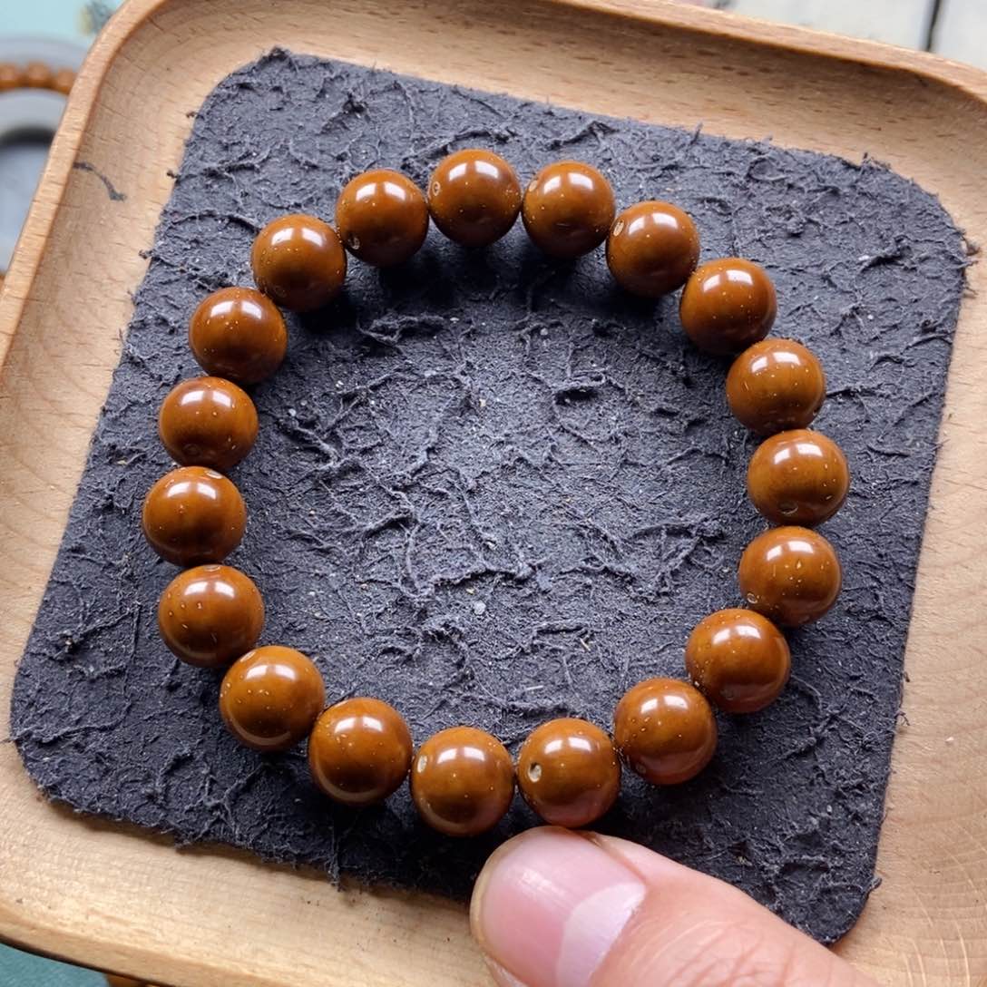 紫金鼠手串11mm精品光珠