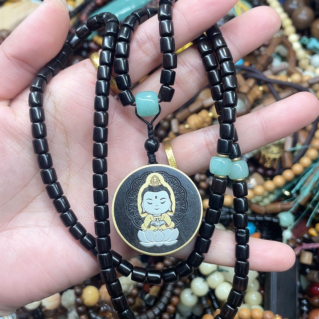 维腊木（绿檀）无事牌