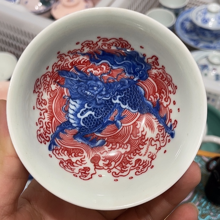 陶摆件景德镇陶瓷主人杯23445