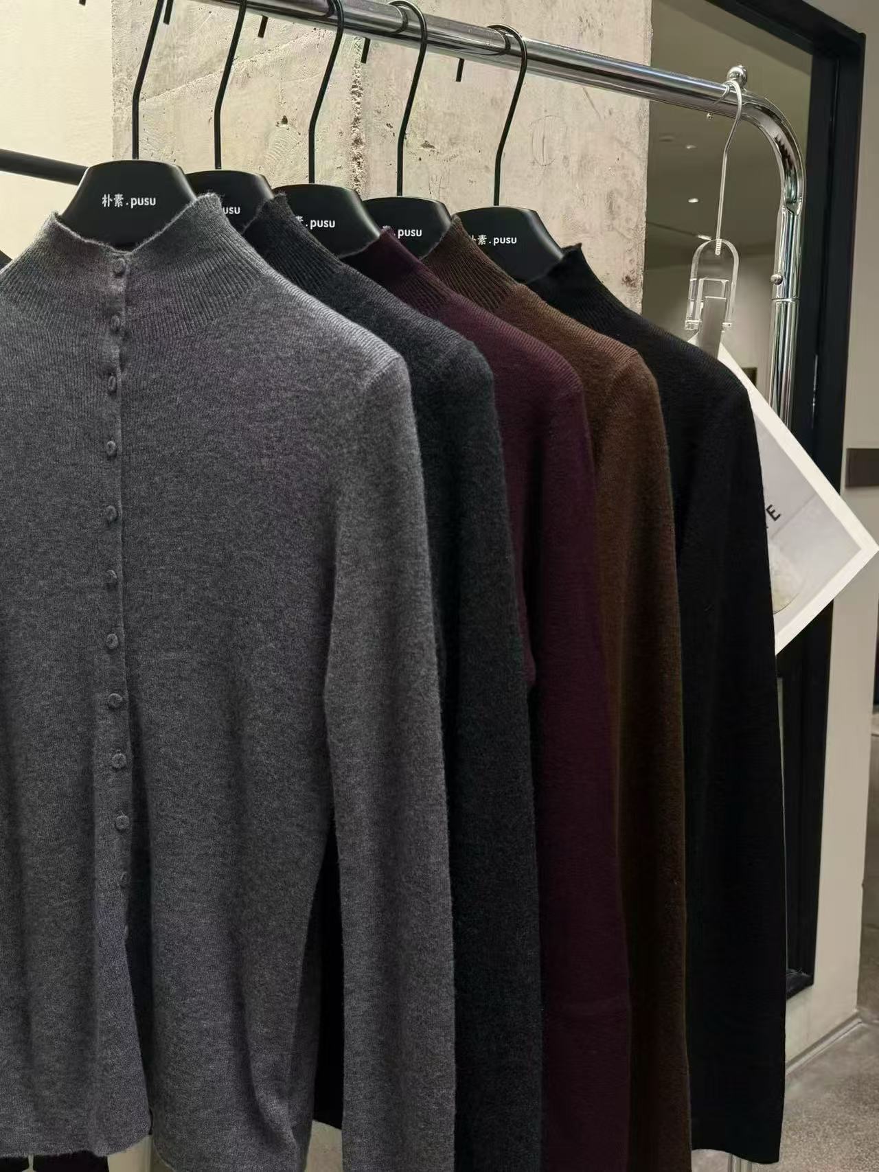 【木朴素打底衫】打底衫街头风常规款套衫女秋冬毛针织衫8516