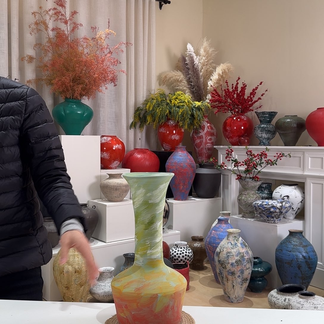 摆件花瓶口5高31闪拍80