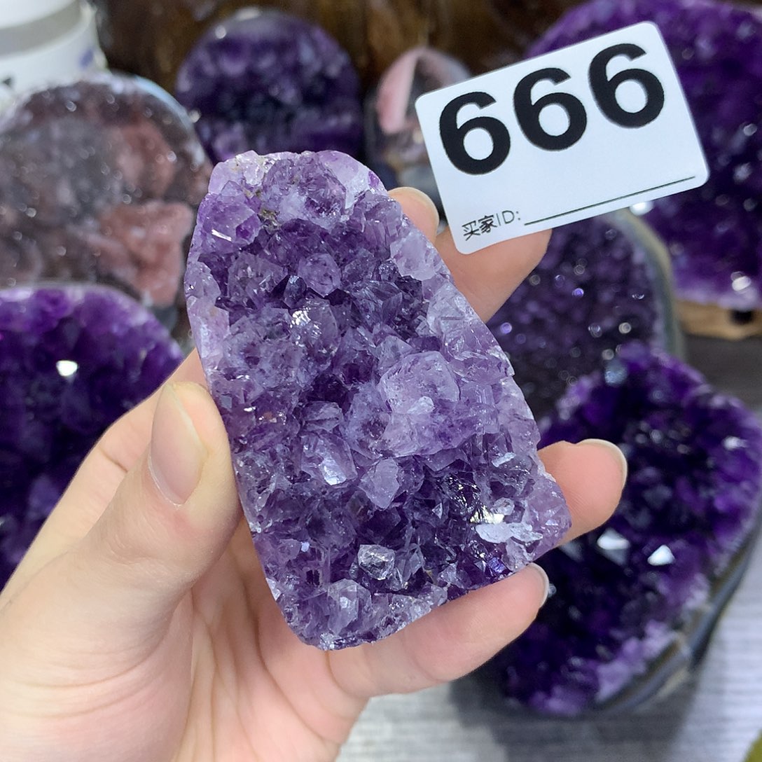 紫晶珠宝半成品未镶嵌666