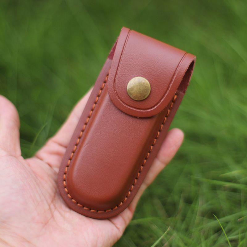 新疆西藏包邮折叠刀专用牛皮刀套