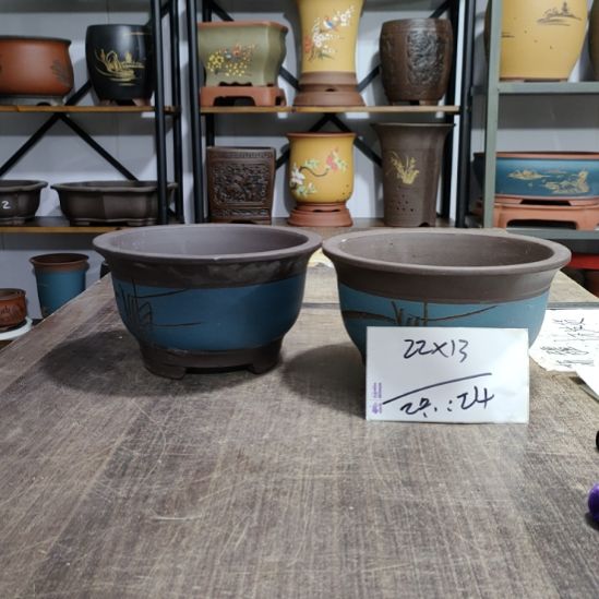 紫砂花盆花盆清仓大处理