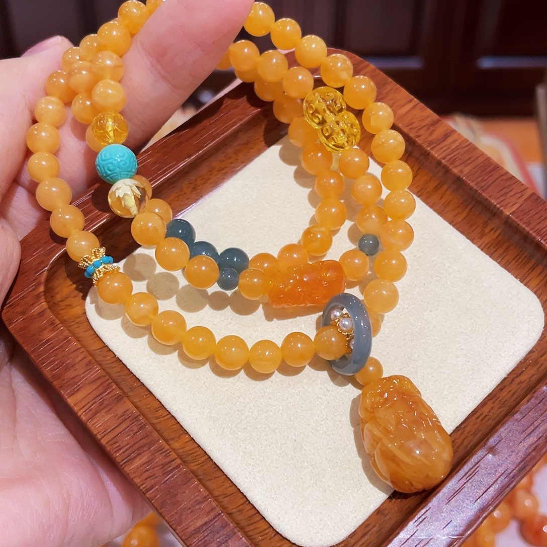 蜜蜡手链未镶嵌手串