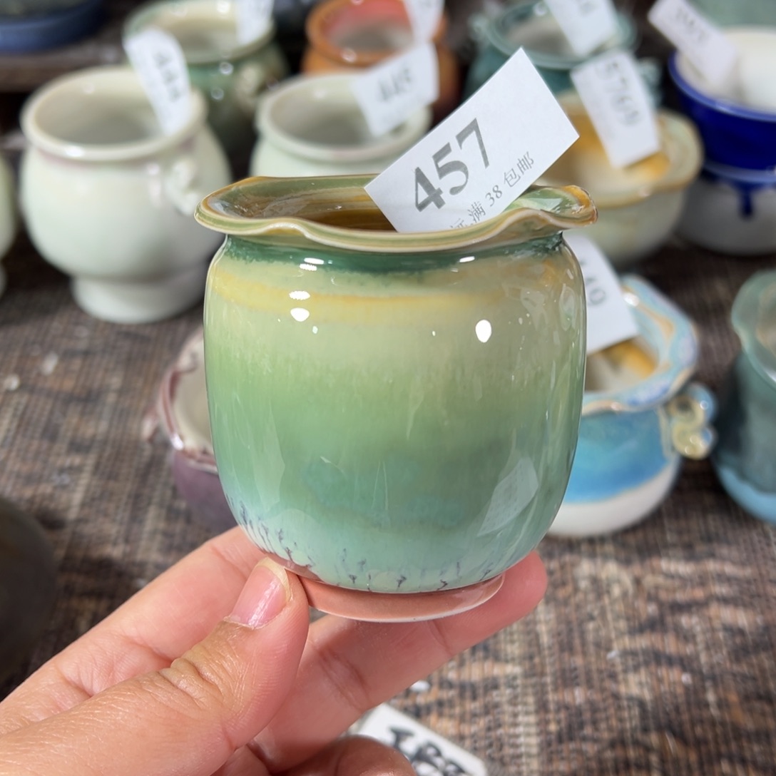 红陶景德镇手工花盆